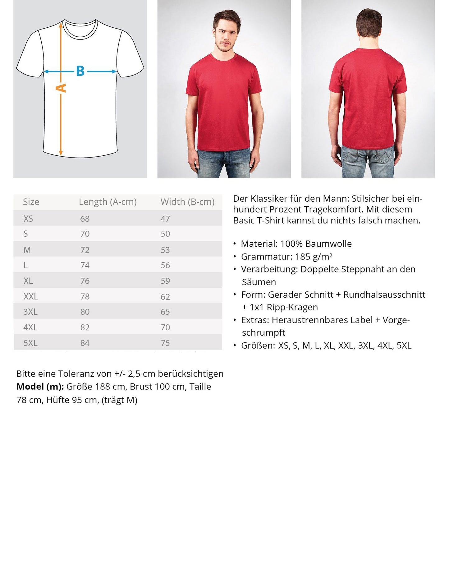 ROCKMUSIK IST FREIHEIT - Herren Shirt
