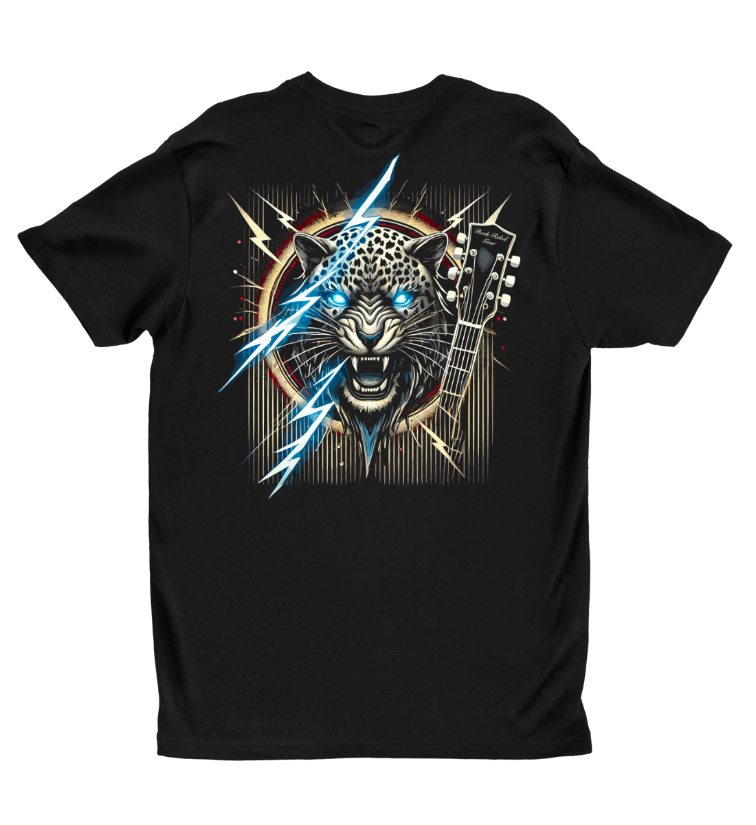 ROCK LEOPARD  - Rückenprint/Herren Shirt