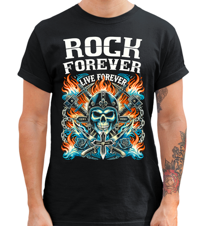 Rock Forever Live Forever  - Herren Shirt