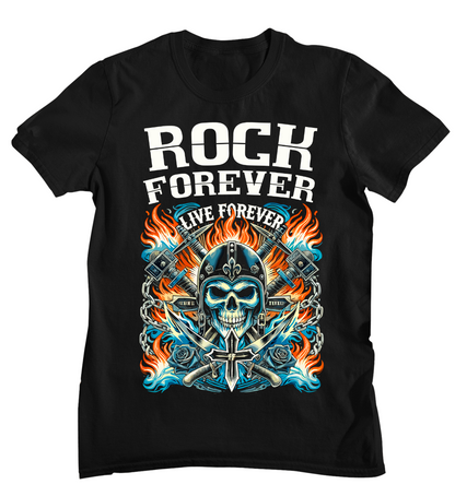 Rock Forever Live Forever  - Herren Shirt